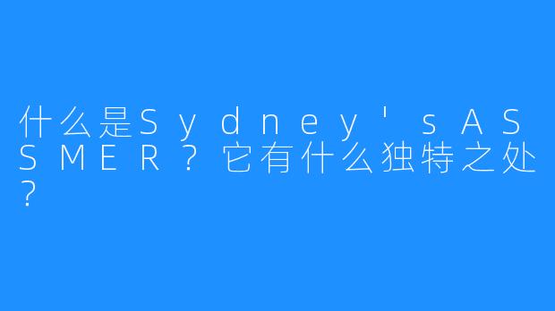 什么是Sydney'sASSMER？它有什么独特之处？